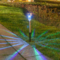 Gartenwegleuchte aus Edelstahl mit Solarantrieb