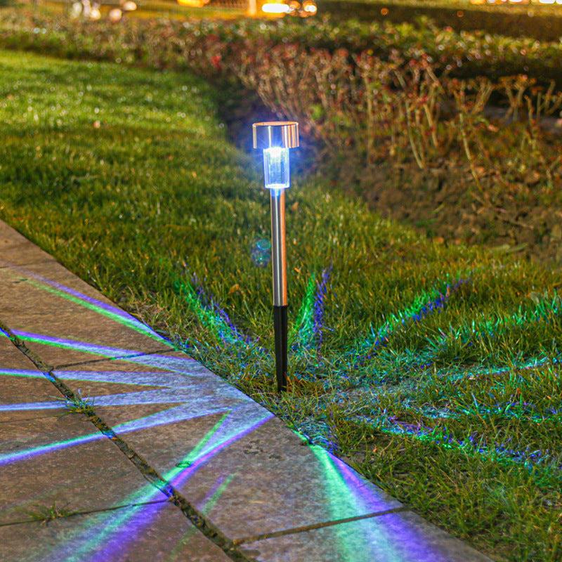 Gartenwegleuchte aus Edelstahl mit Solarantrieb