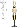 Dekorative Stehlampe mit Glas Kugeldesign im modernen Stil