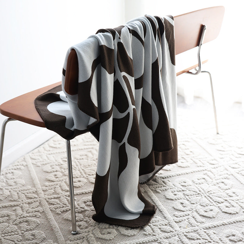 Jacquard Wohndecke in Cashmere-Optik – Weiche Strickdecke im nordischen Stil