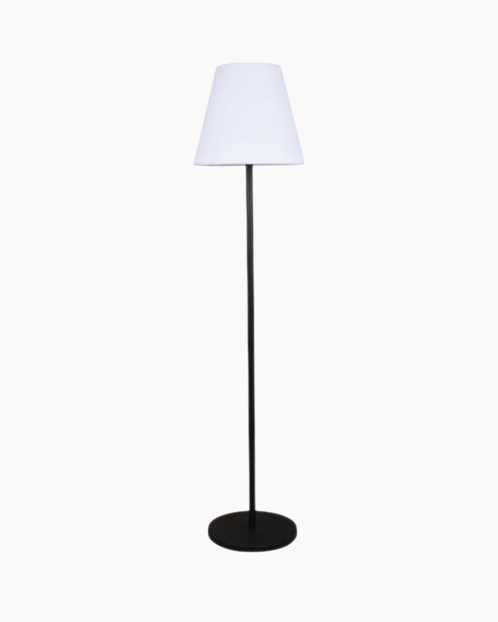 LumiGlow Outdoor-Stehleuchte - Skandinavisches Design - RGB-Beleuchtung - Solarbetrieben - Weiß - Verschiedene Größen