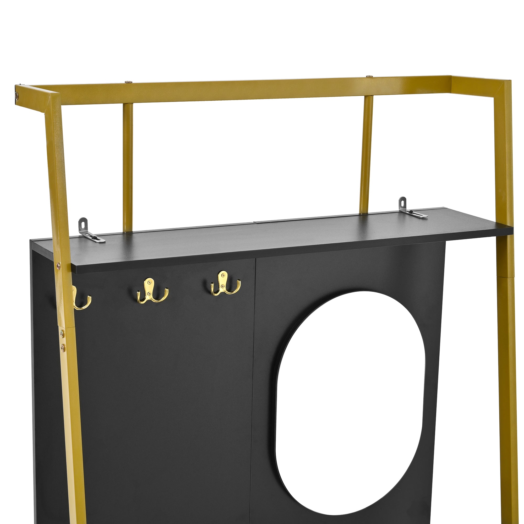 Moderne Kompaktgarderobe mit Spiegel & Stauraum