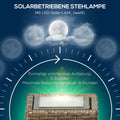 Kompakte Solar-Rattanleuchte für stilvolle Garten- und Terrassenbeleuchtung