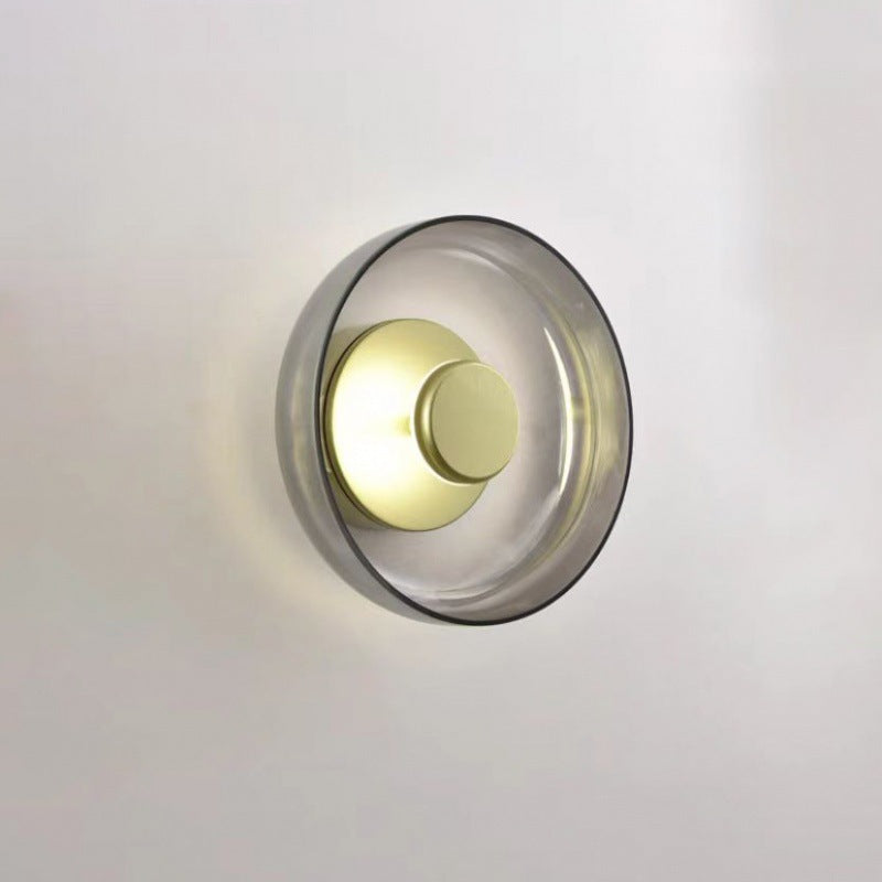 Moderne Glas Wandleuchte Minimalistische LED Wandlampe für Schlafzimmer