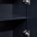 Minimalist Black 4-Door Sideboard Cabinet