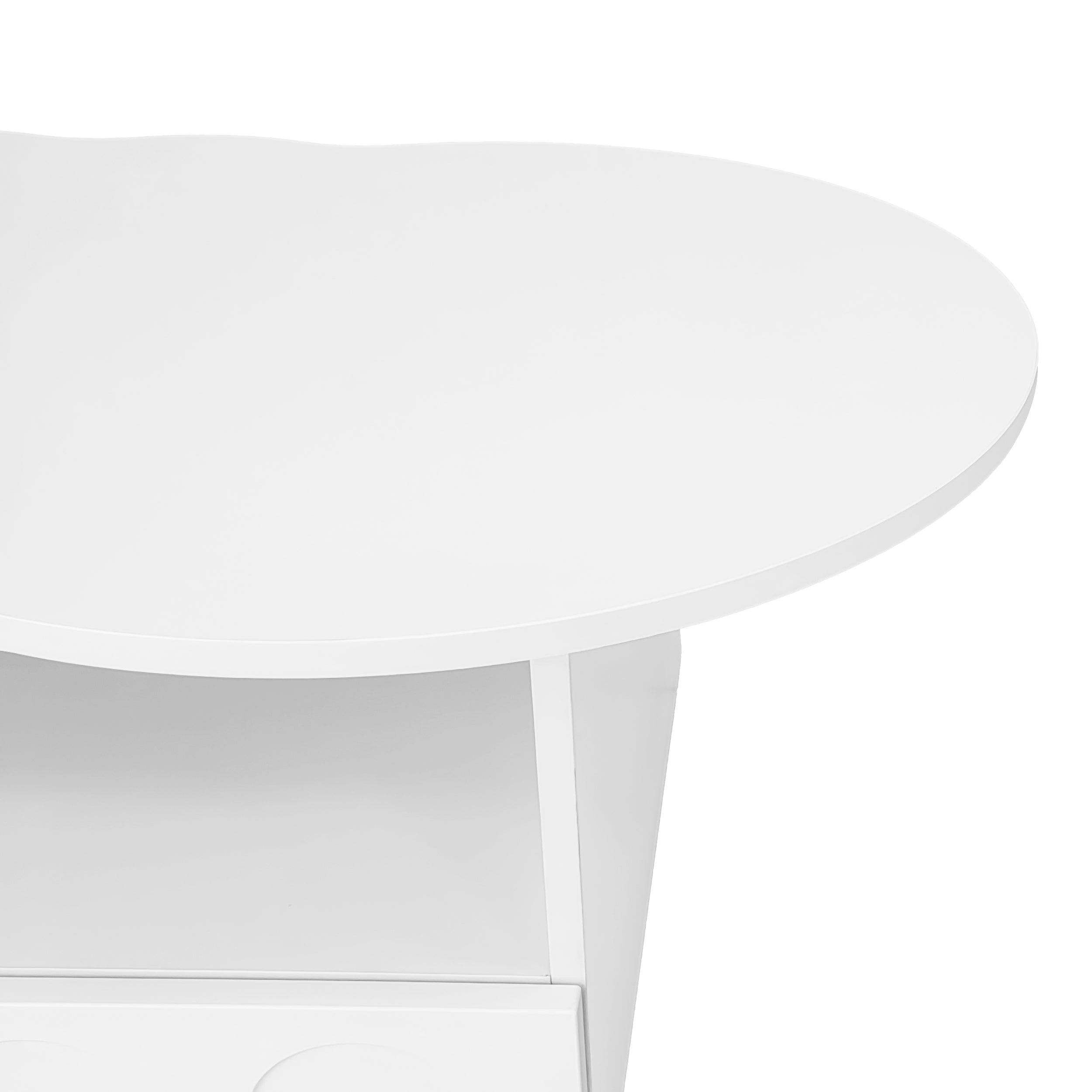 Wolkenförmiger Couchtisch mit Stauraum