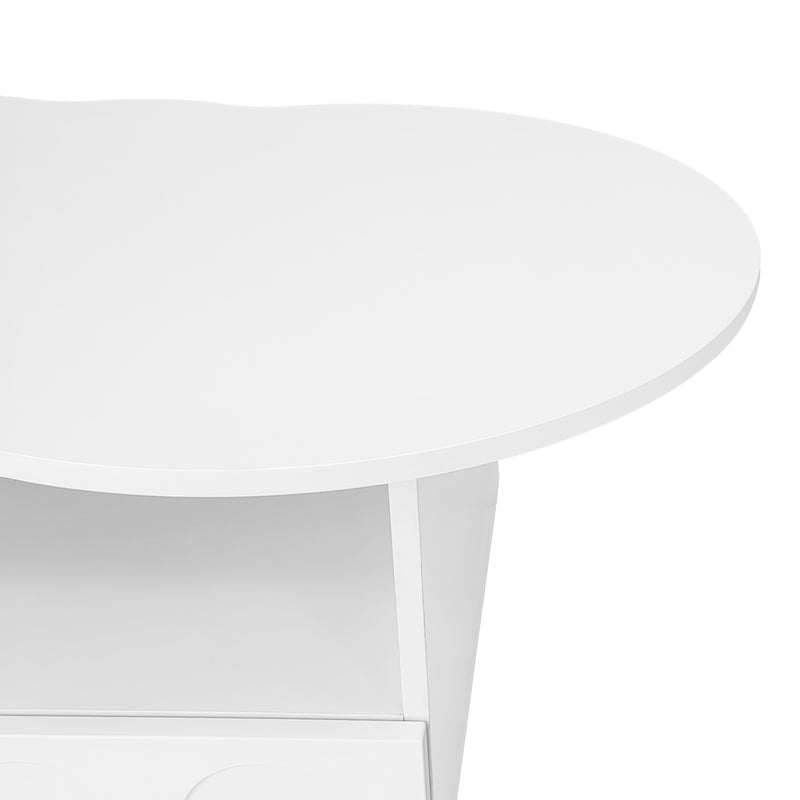 Wolkenförmiger Couchtisch mit Stauraum