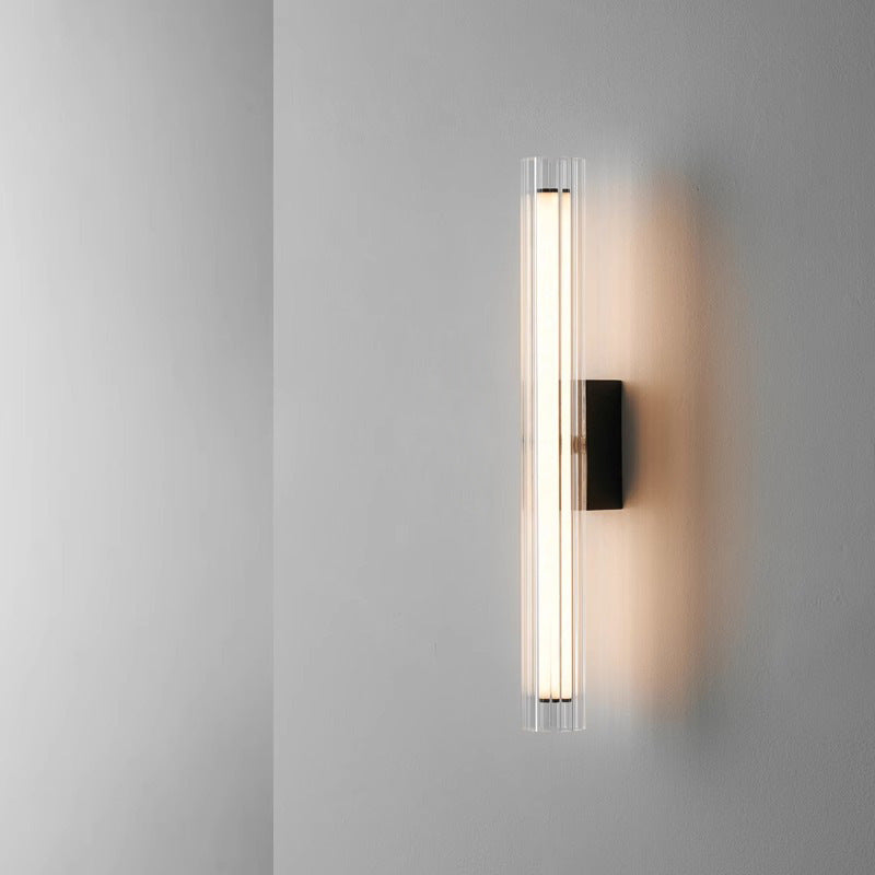 Minimalistische Glas-Nachttischleuchte