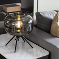 Moderne Designer Tischlampe mit Glas-Schirm im skandinavischen Stil