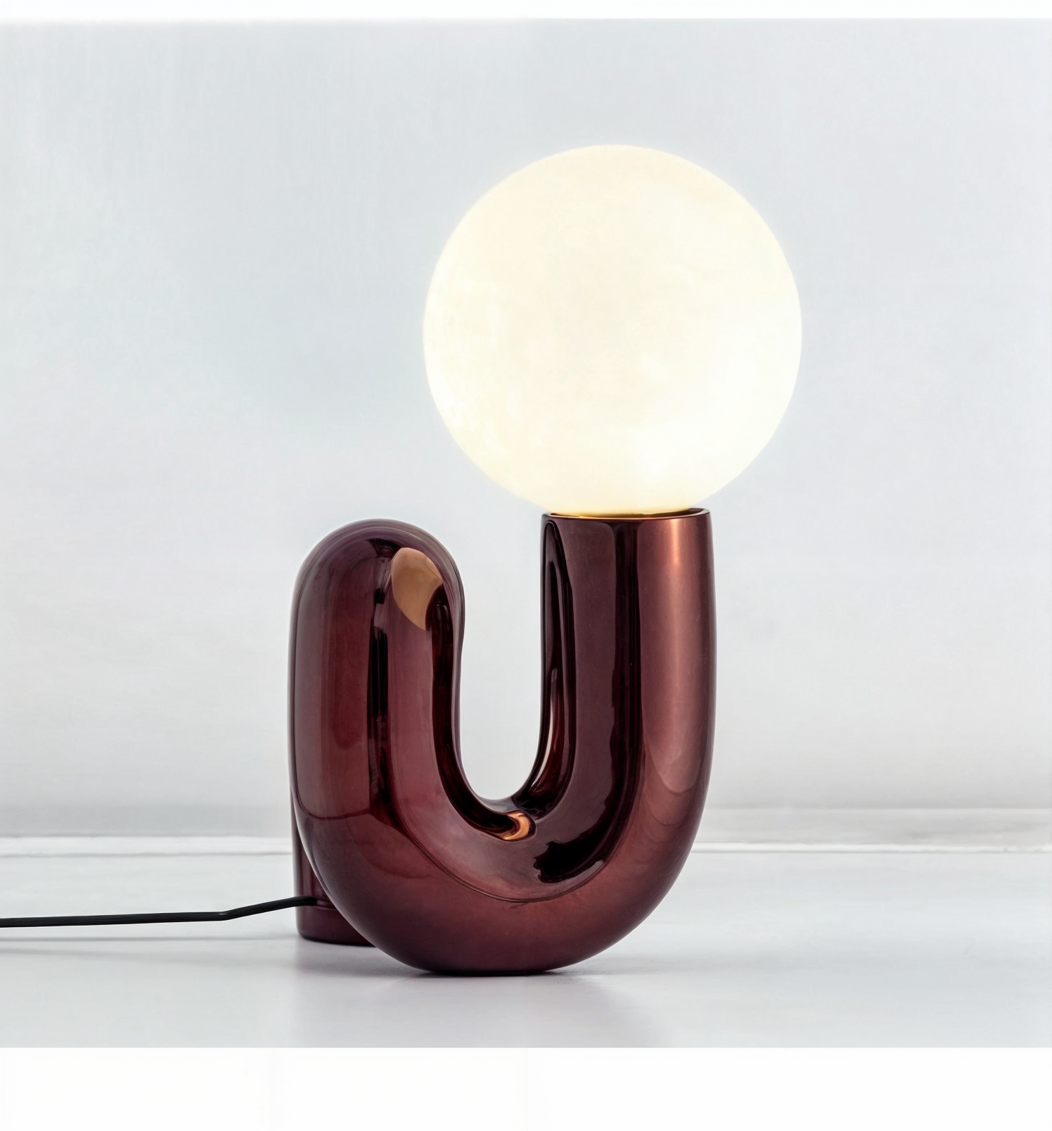 Moderne Tischlampe, LED-Lampen, mattierter Glasschirm, gebürstetes Nickel - Energieeffiziente Schreibtischlampe für Wohnzimmer, Schlafzimmer, Küche