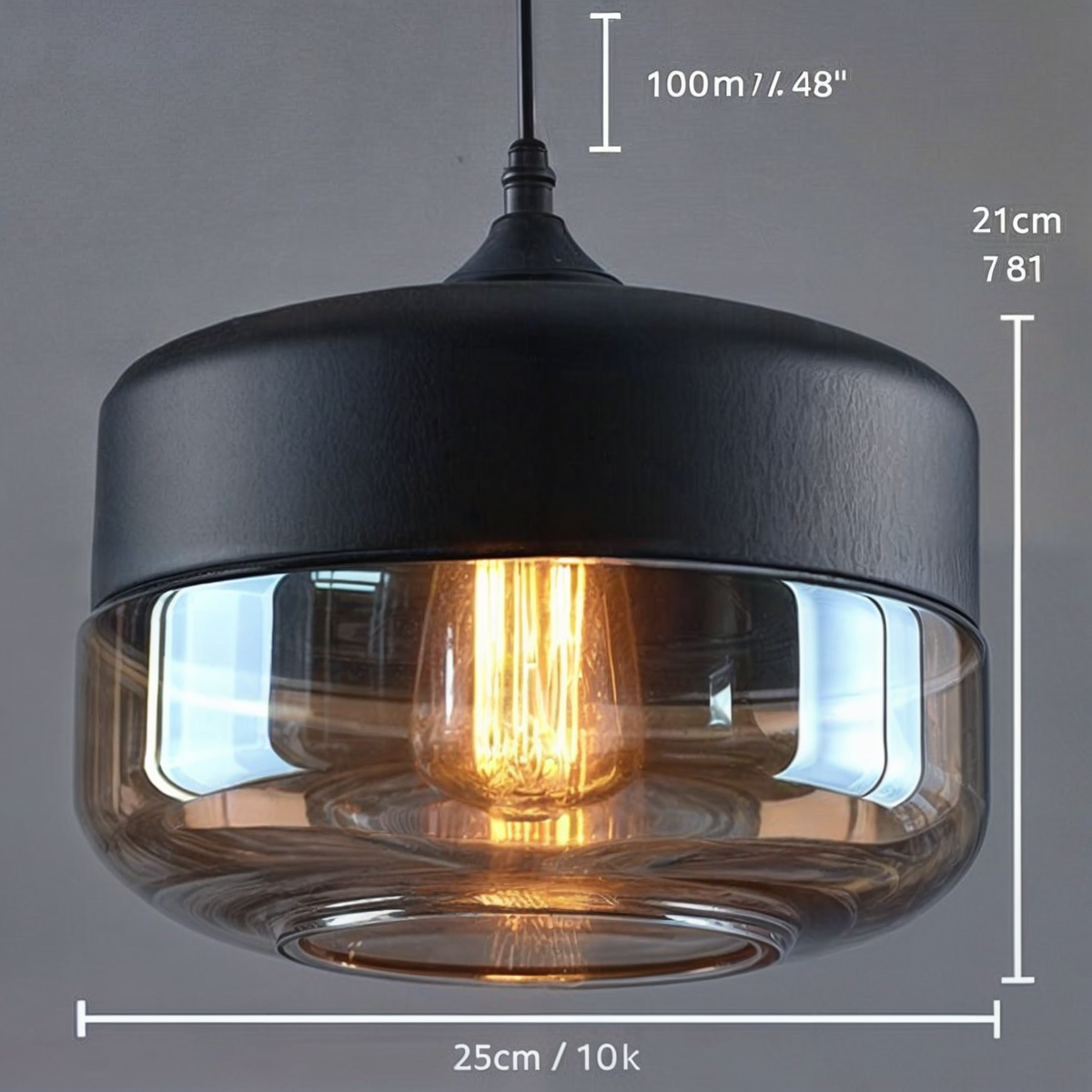 Moderne nordische Küchen-Hängeleuchte - 4 Formen, Klarglas-Schirm, LED, E27, 220V, Metall- und Holz-Akzente, CCC/CE/ROHS zertifiziert