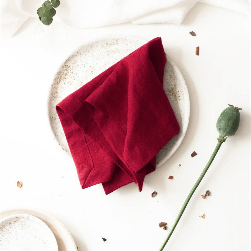 Elegantes Tischset- und Servietten-Set aus Ramie