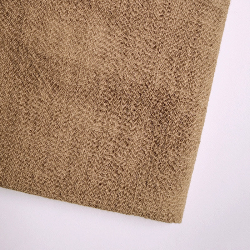 Schwere Tischdecke aus Ramie-Leinen mit Quastenborte