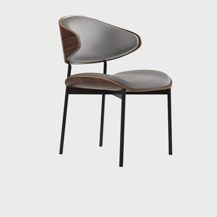 Eleganter italienischer Esszimmerstuhl aus Massivholz