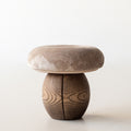 Wabi-Sabi Pilzförmiger Hocker aus Massivholz