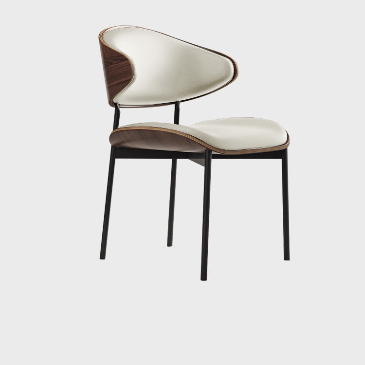 Eleganter italienischer Esszimmerstuhl aus Massivholz