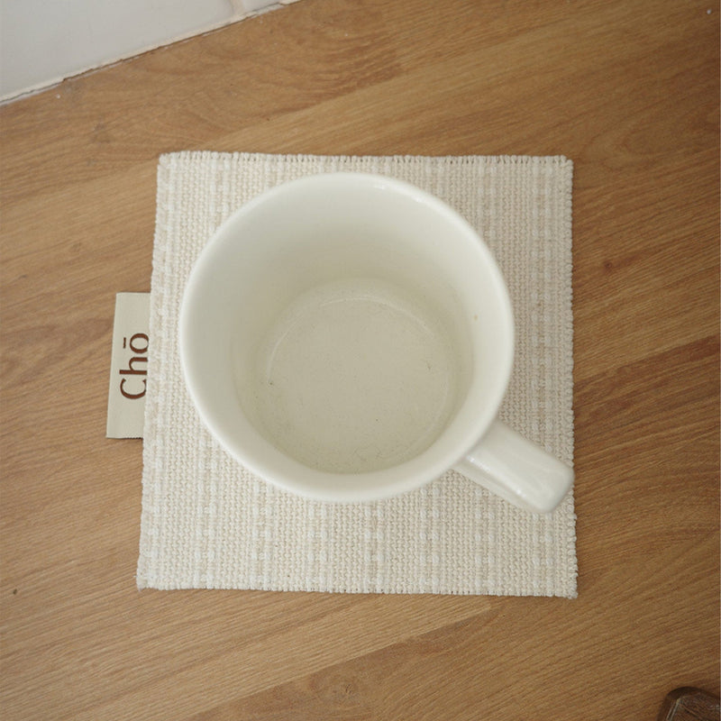 Handgewebter Baumwoll Untersetzer im Vintage Stil